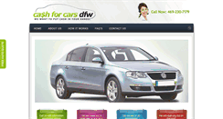 Desktop Screenshot of cashforcarsdfw.com