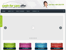 Tablet Screenshot of cashforcarsdfw.com